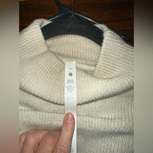 Lululemon Merino Wool-Blend Ribbed Turtleneck Sweater - Picture 4 of 5